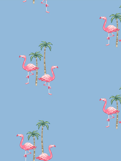 barbie land flamingo palm wallpaper by barbie cornflower