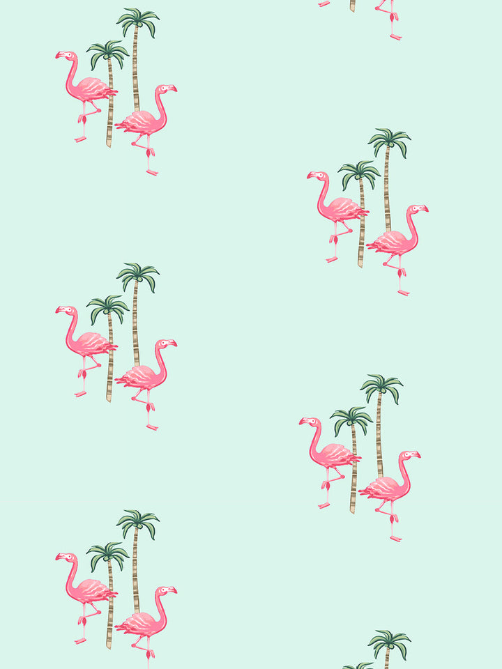 barbie-land-flamingo-palm-wallpaper-by-barbie-robins-egg
