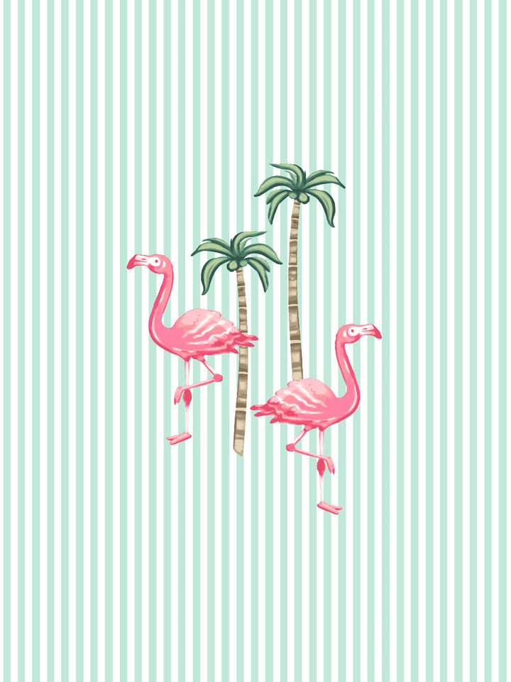 barbie-land-flamingo-pinstripe-wallpaper-by-barbie-mint