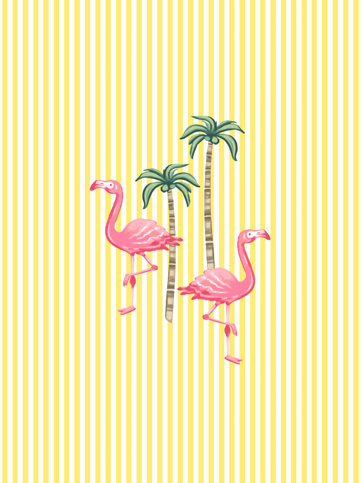 barbie-land-flamingo-pinstripe-wallpaper-by-barbie-yellow