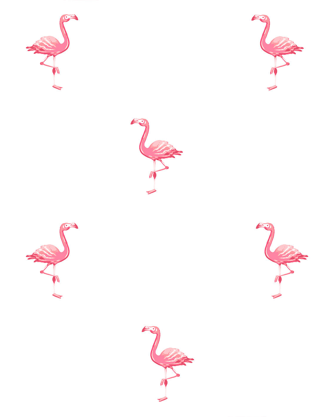 'Barbie™ Land Flamingos' Wallpaper by Barbie™ - Coral