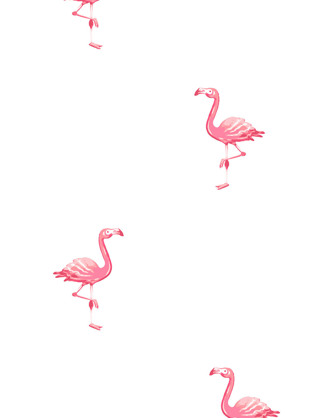 'Barbie™ Land Flamingos' Wallpaper by Barbie™ - Coral