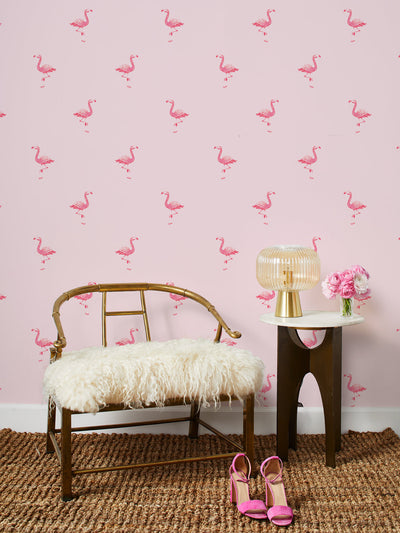 'Barbie™ Land Flamingos' Wallpaper by Barbie™ - Piggy Bank