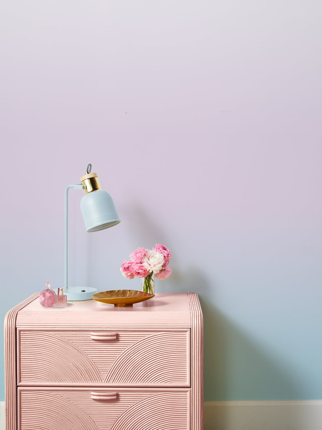 barbie land ombre wallpaper by barbie blue lavender