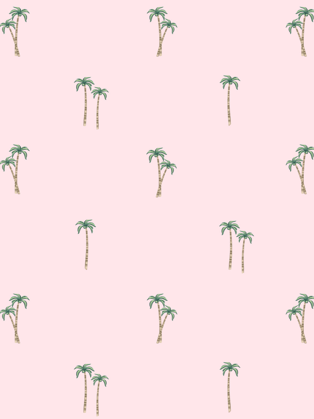 'Barbie™ Land Palm' Wallpaper by Barbie™ - Pink