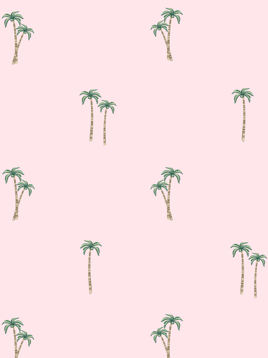 'Barbie™ Land Palm' Wallpaper by Barbie™ - Pink