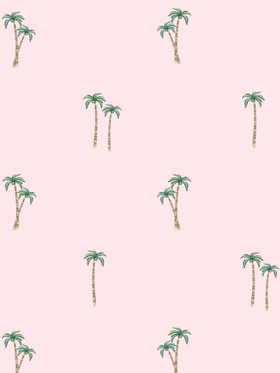 barbie land palm wallpaper by barbie pink