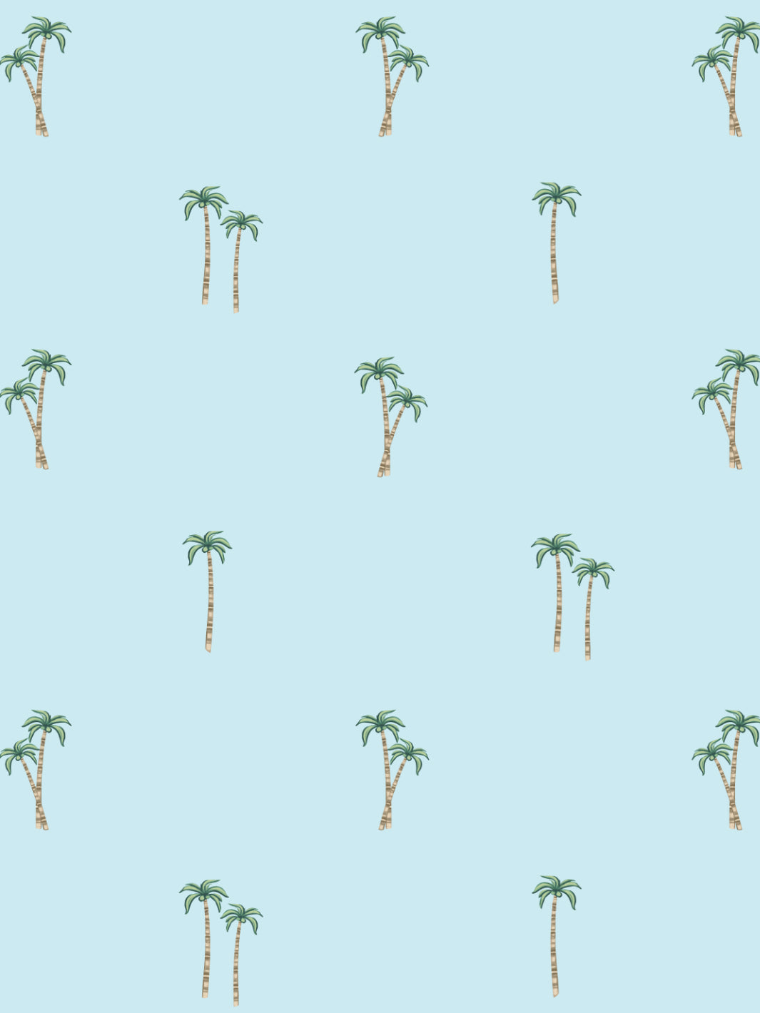 'Barbie™ Land Palm' Wallpaper by Barbie™ - Sky