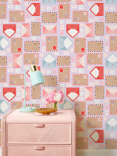 'Barbie™ Land Post Office' Wallpaper by Barbie™ - Lavender