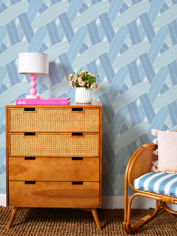 'Barbie™ Land Road' Wallpaper by Barbie™ - Blues