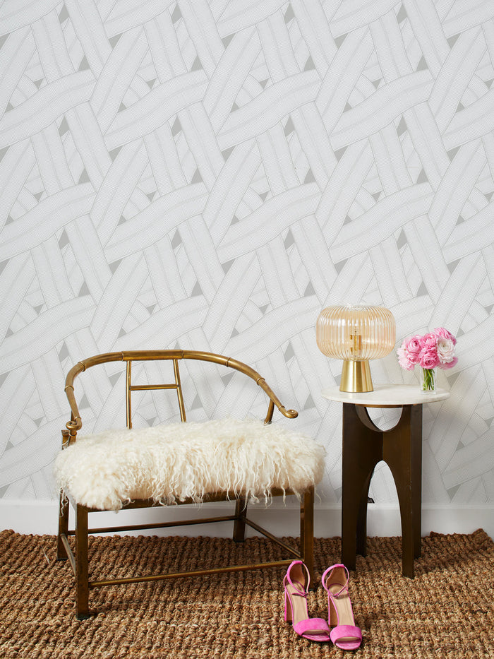 'Barbie™ Land Road' Wallpaper by Barbie™ - White