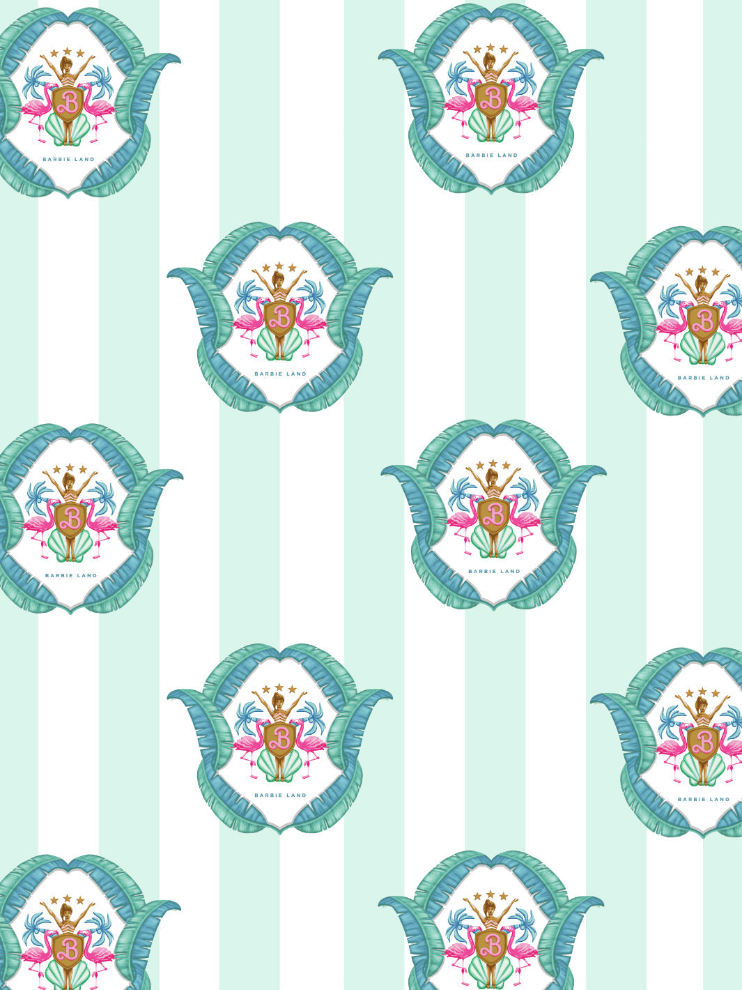 barbie land seal wallpaper by barbie robins egg