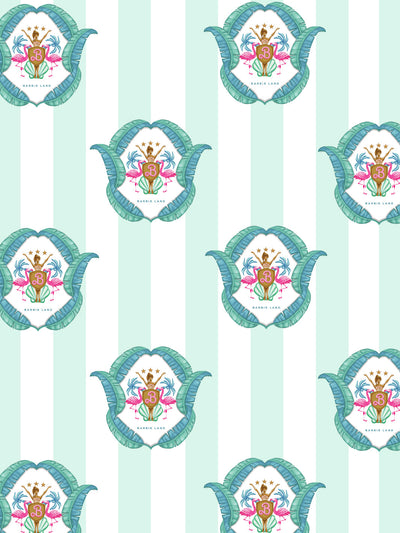 'Barbie™ Land Seal' Wallpaper by Barbie™ - Robin's Egg