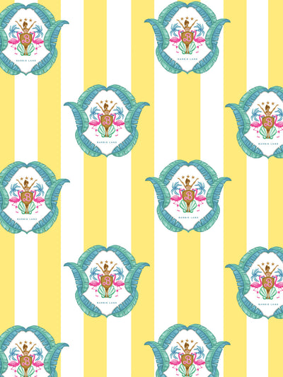 'Barbie™ Land Seal' Wallpaper by Barbie™ - Yellow