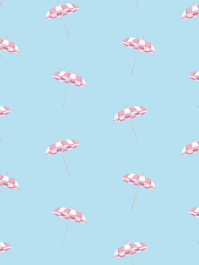 Barbie™ Land Umbrella Gift Wrap - Baby Blue