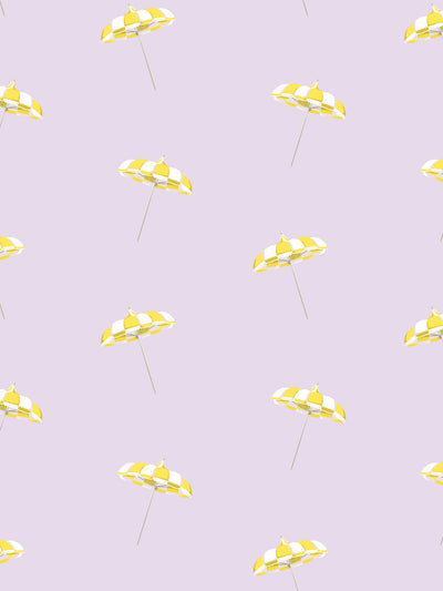 'Barbie™ Land Umbrella' Wallpaper by Barbie™ - Lavender