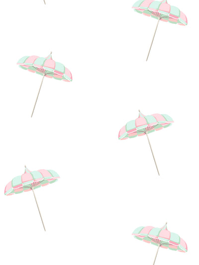 barbie land umbrella wallpaper by barbie mint pink
