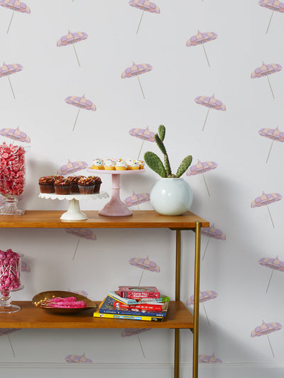 barbie land umbrella wallpaper by barbie peach lavender