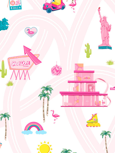 barbie land wallpaper by barbie pale pink