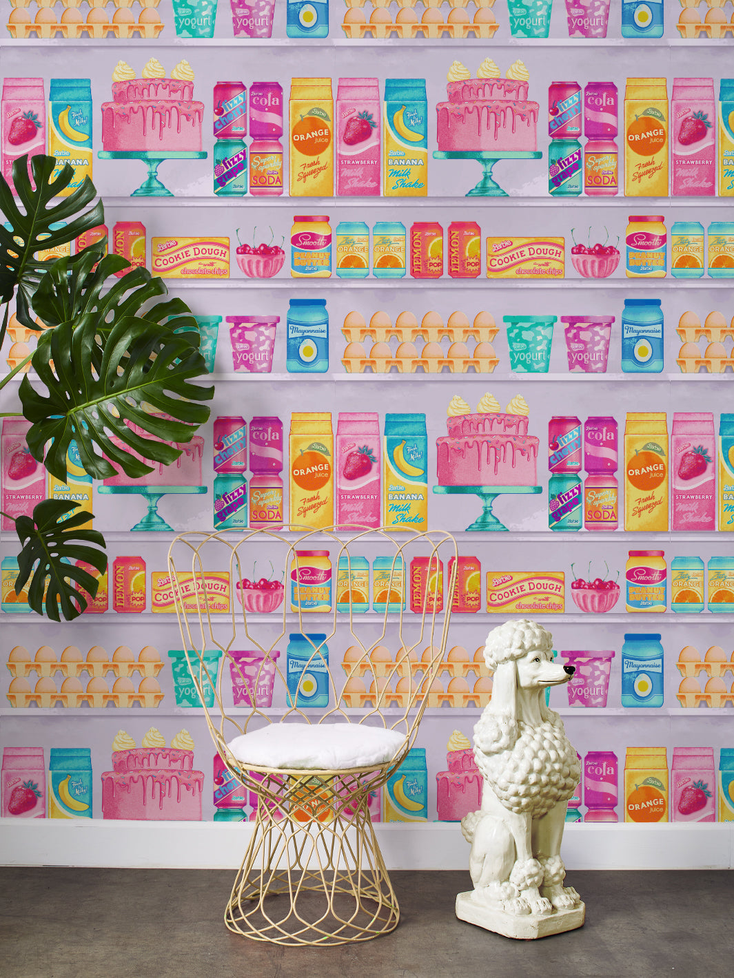 'Barbie™ Pantry' Wallpaper by Barbie™ - Lavender