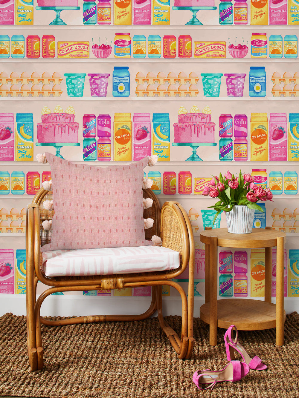 barbie-pantry-wallpaper-by-barbie-peach