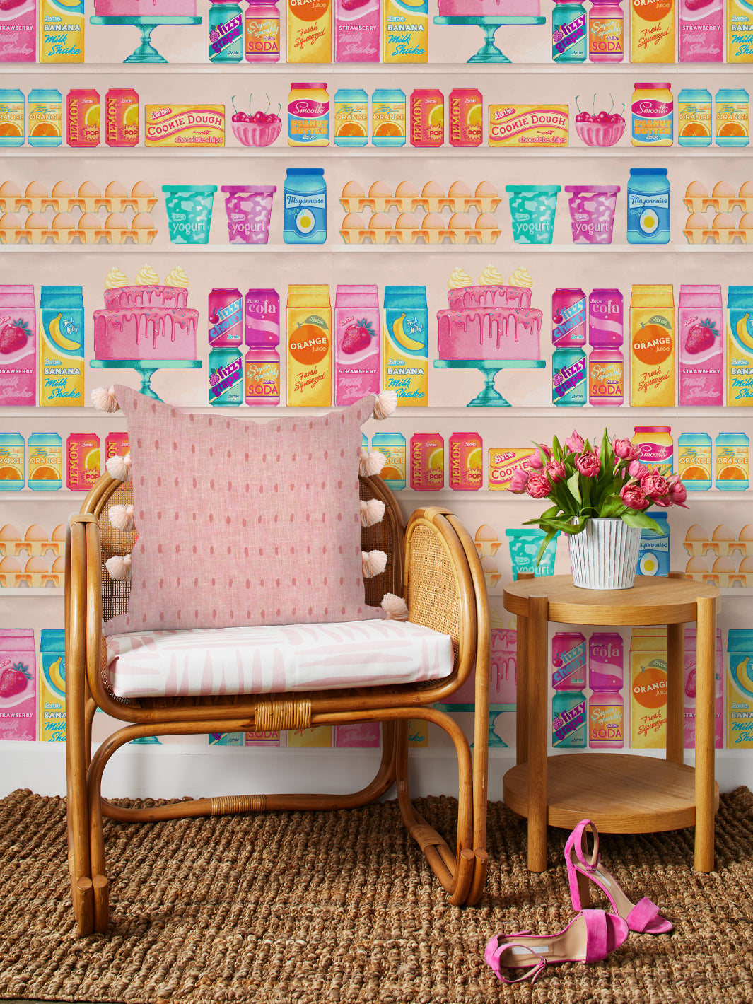 barbie-pantry-wallpaper-by-barbie-peach