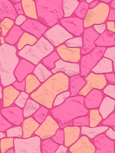 'Barbie™ Rock Wall' Wallpaper by Barbie™ - Barbie™ Pink