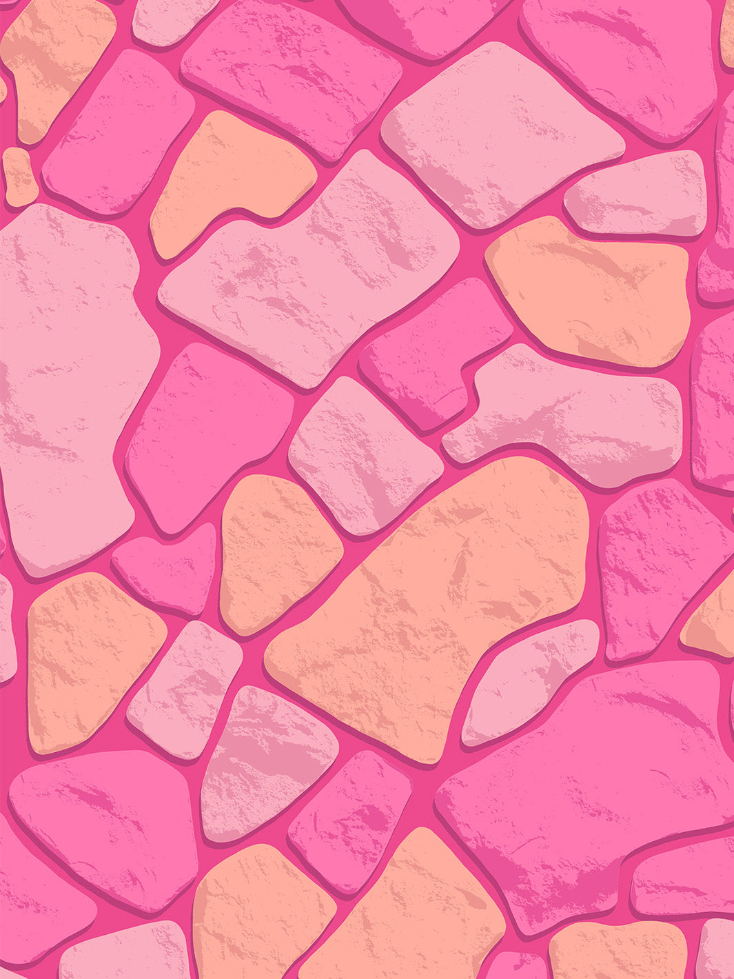 'Barbie™ Rock Wall' Wallpaper by Barbie™ - Barbie™ Pink