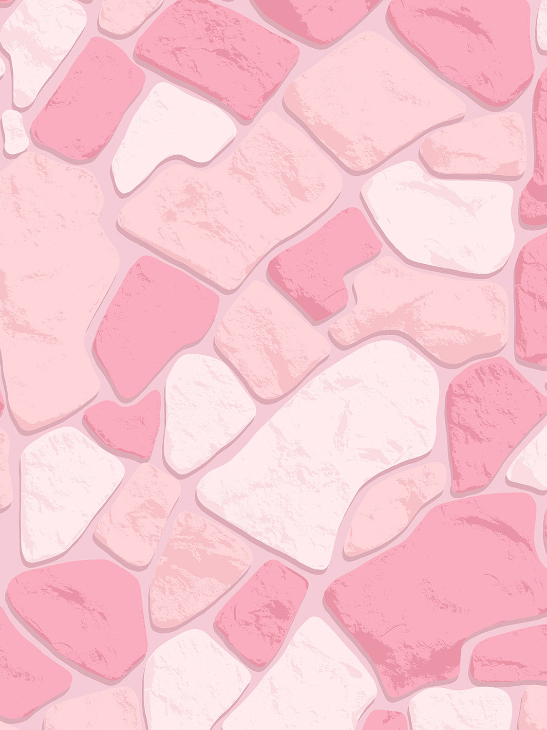'Barbie™ Rock Wall' Wallpaper by Barbie™ - Pale Pink