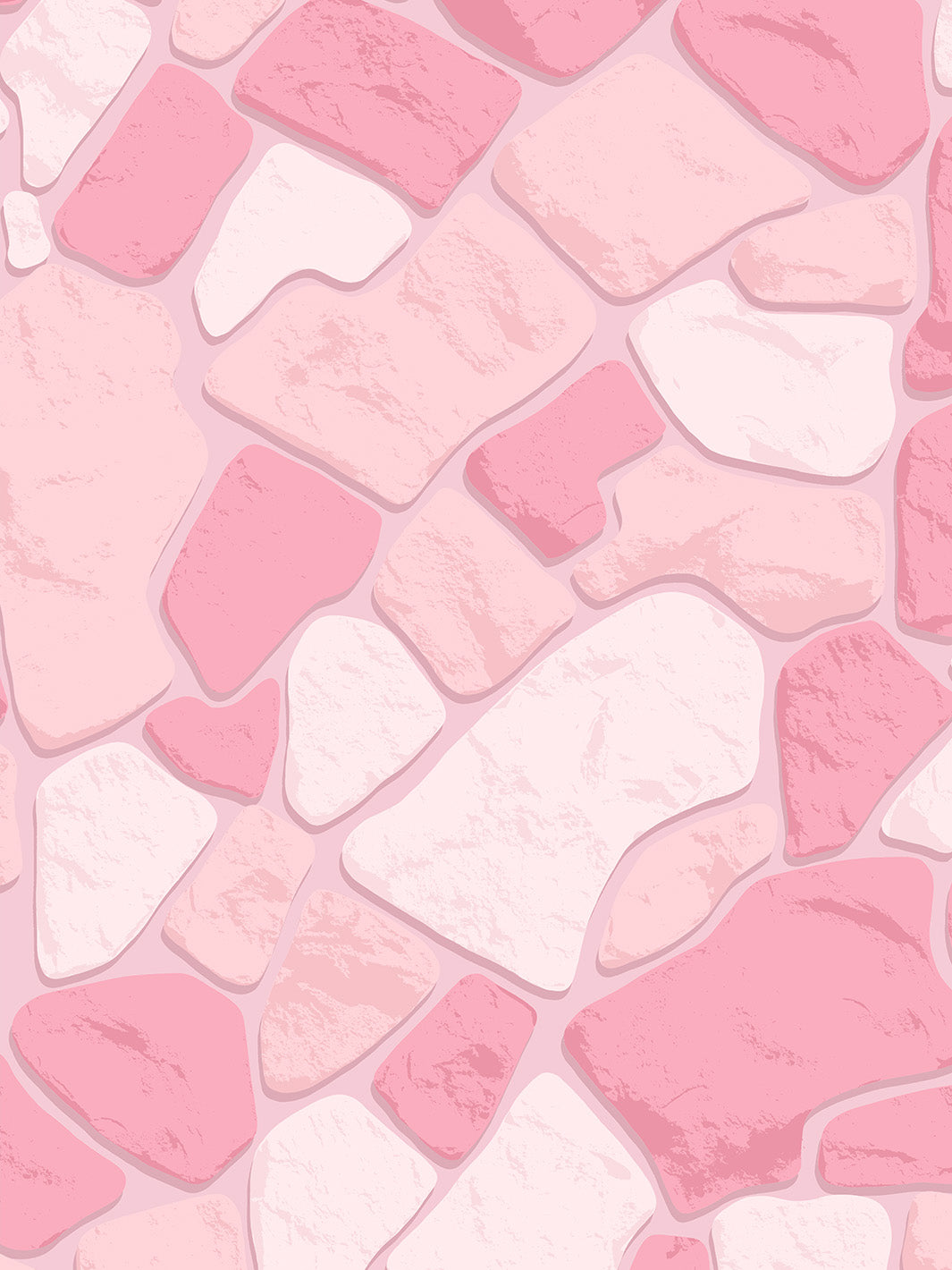 'Barbie™ Rock Wall' Wallpaper by Barbie™ - Pale Pink – Wallshoppe