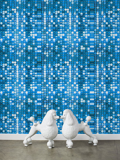 barbie sequin wallpaper by barbie blue
