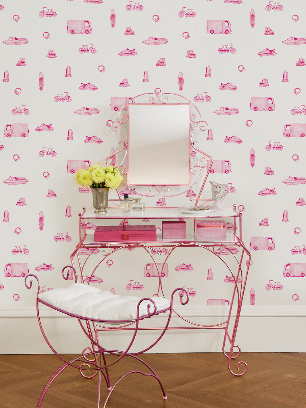 barbie she shed wallpaper by barbie 219 pink