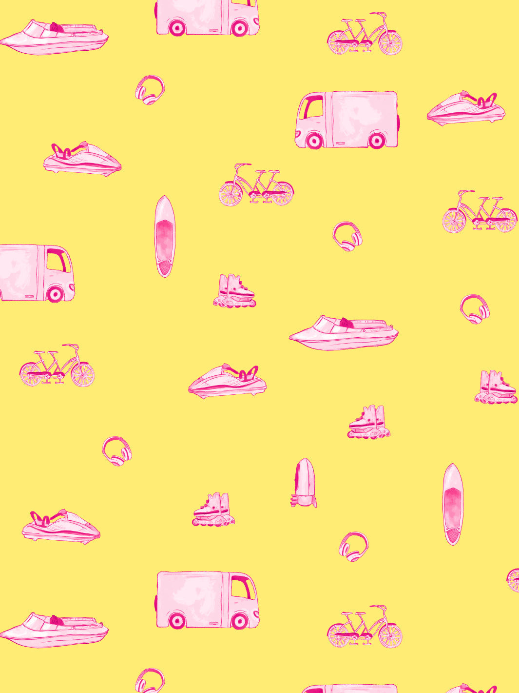 'Barbie™ She Shed' Wallpaper by Barbie™ - Yellow
