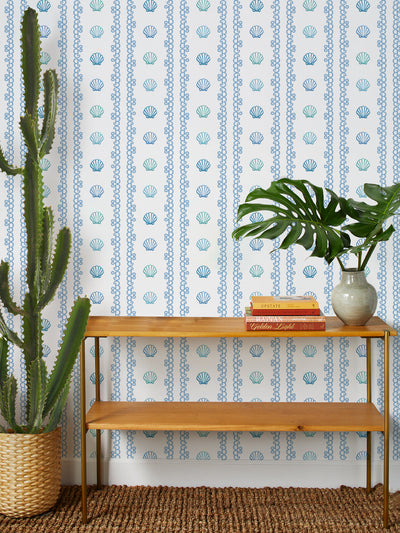 barbie shell stripe wallpaper by barbie blues