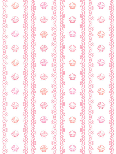 'Barbie™ Shell Stripe' Wallpaper by Barbie™ - Pinks