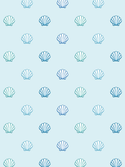 barbie shells wallpaper by barbie pale blue