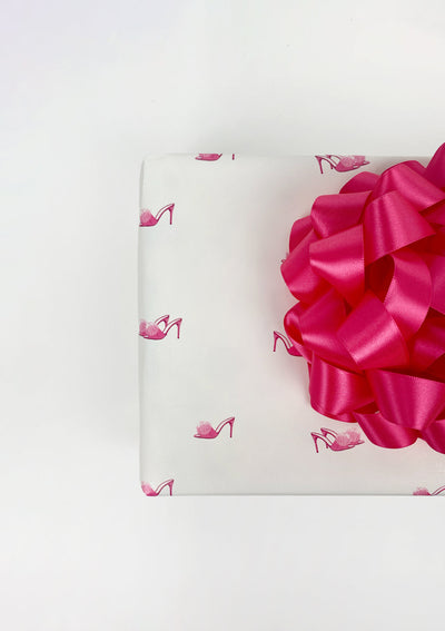 Barbie™ Stilettos Gift Wrap - White