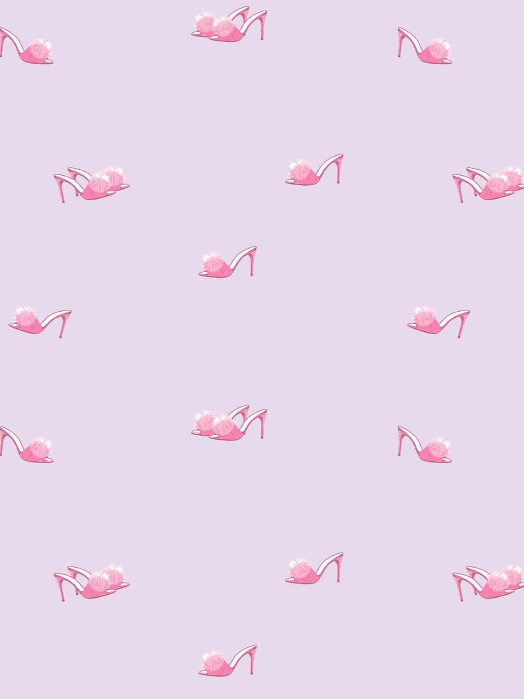 'Barbie™ Stilettos' Wallpaper by Barbie™ - Lavender