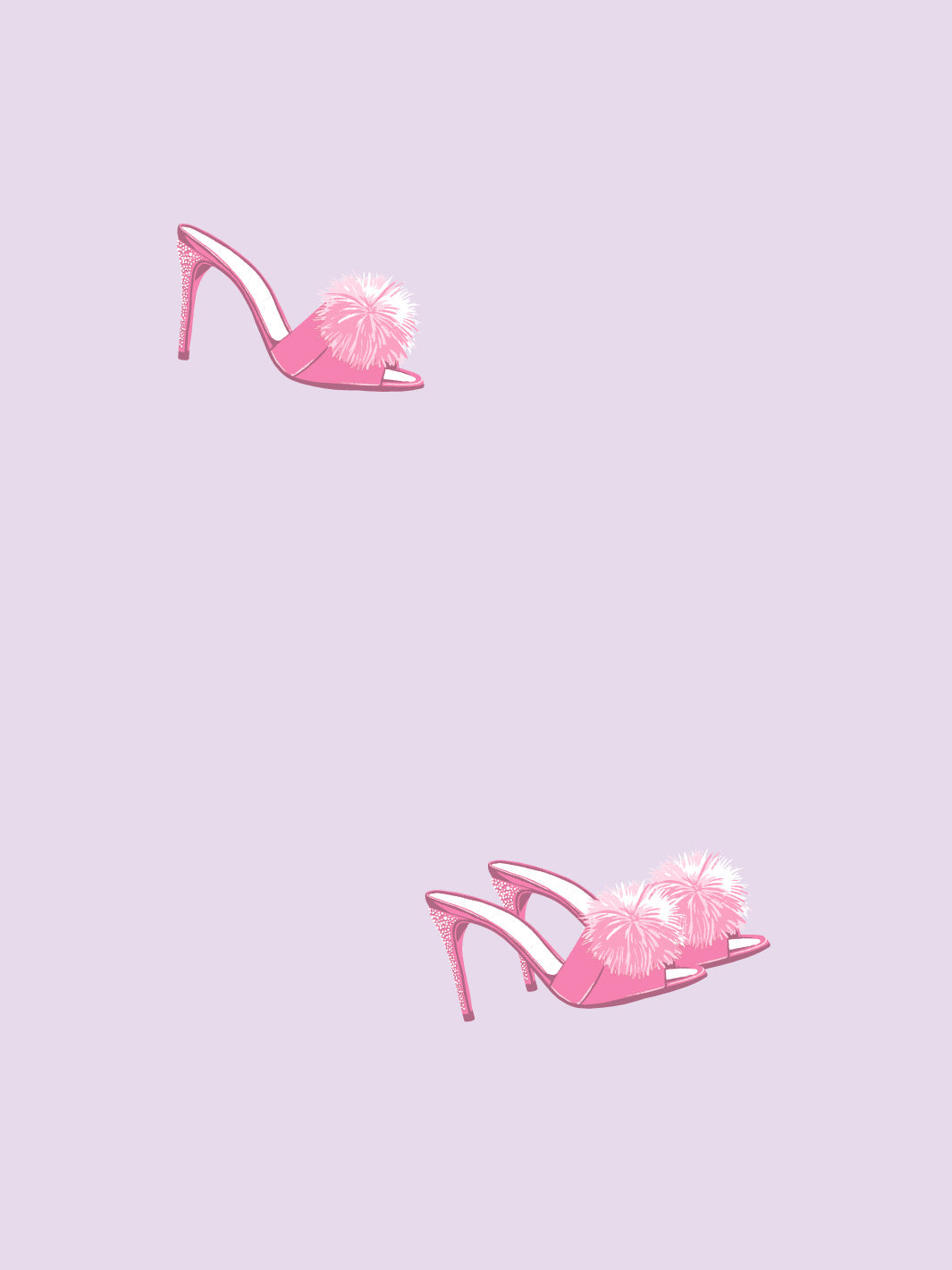 'Barbie™ Stilettos' Wallpaper by Barbie™ - Lavender