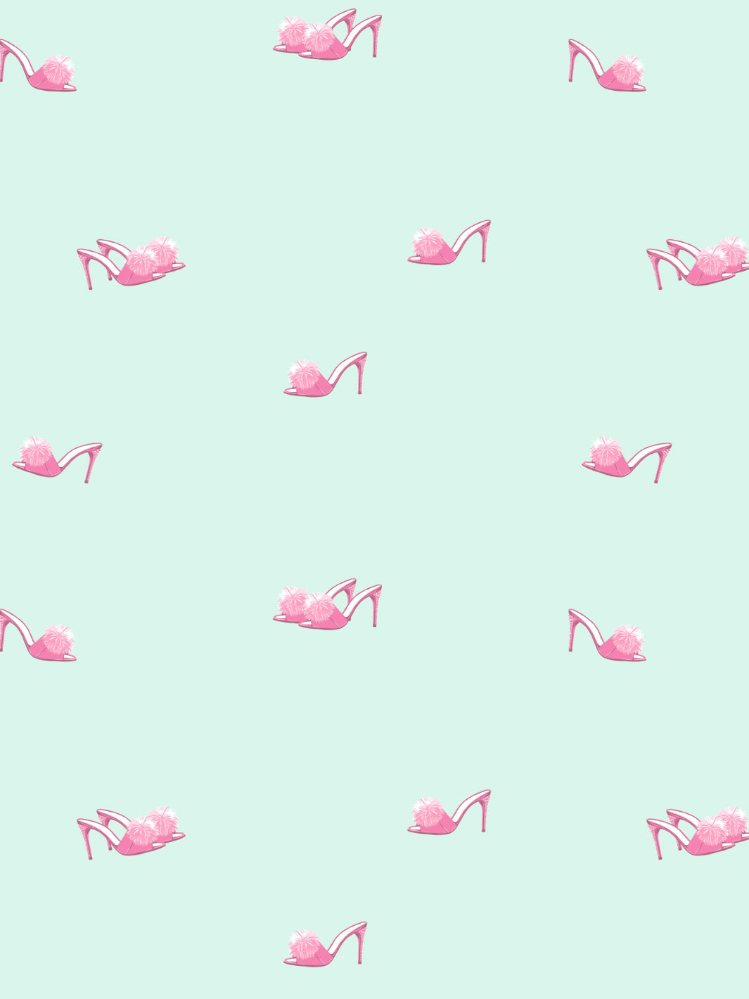 'Barbie™ Stilettos' Wallpaper by Barbie™ - Robin's Egg