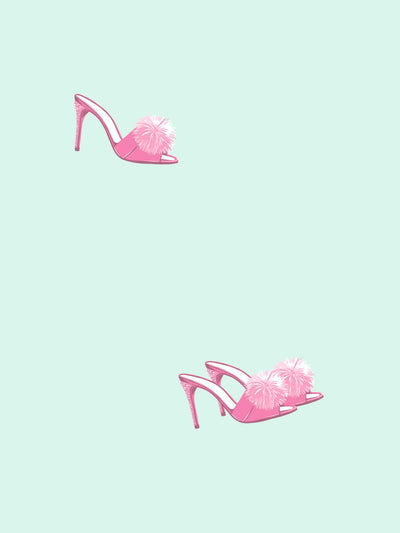 'Barbie™ Stilettos' Wallpaper by Barbie™ - Robin's Egg