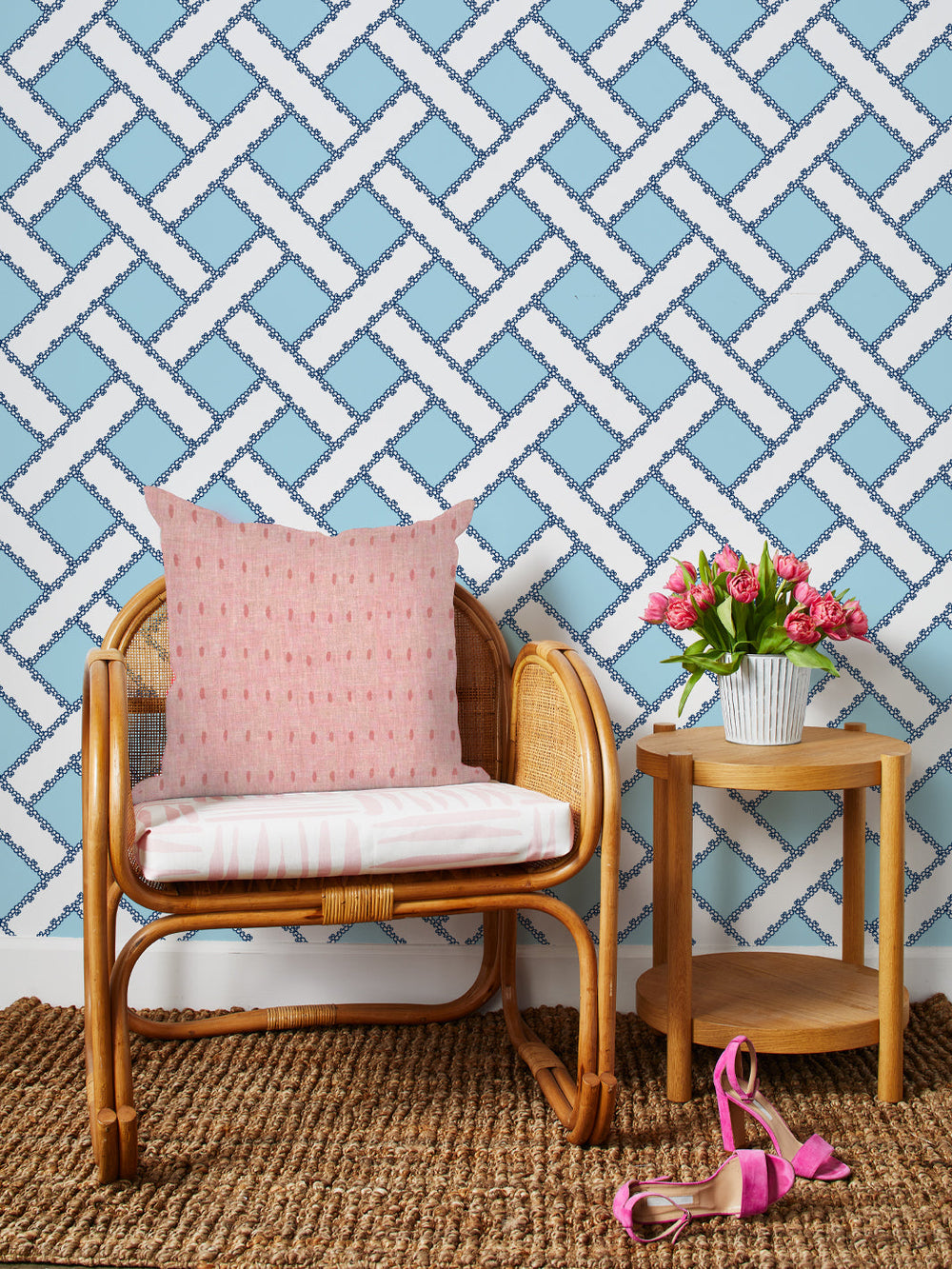 barbie-trellis-wallpaper-by-barbie-baby-blue