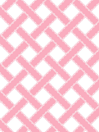 'Barbie™ Trellis' Wallpaper by Barbie™ - Bubblegum