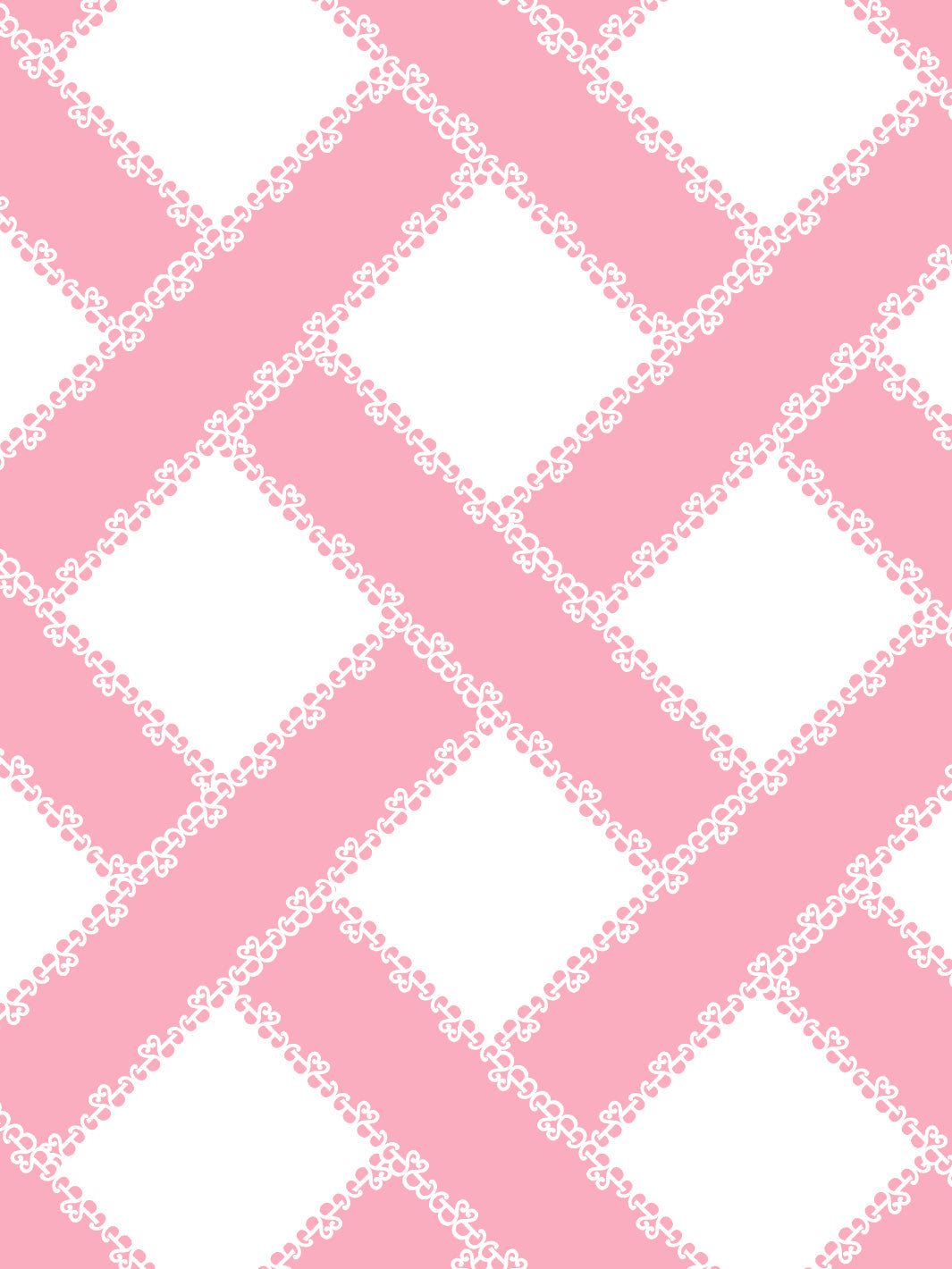 'Barbie™ Trellis' Wallpaper by Barbie™ - Bubblegum