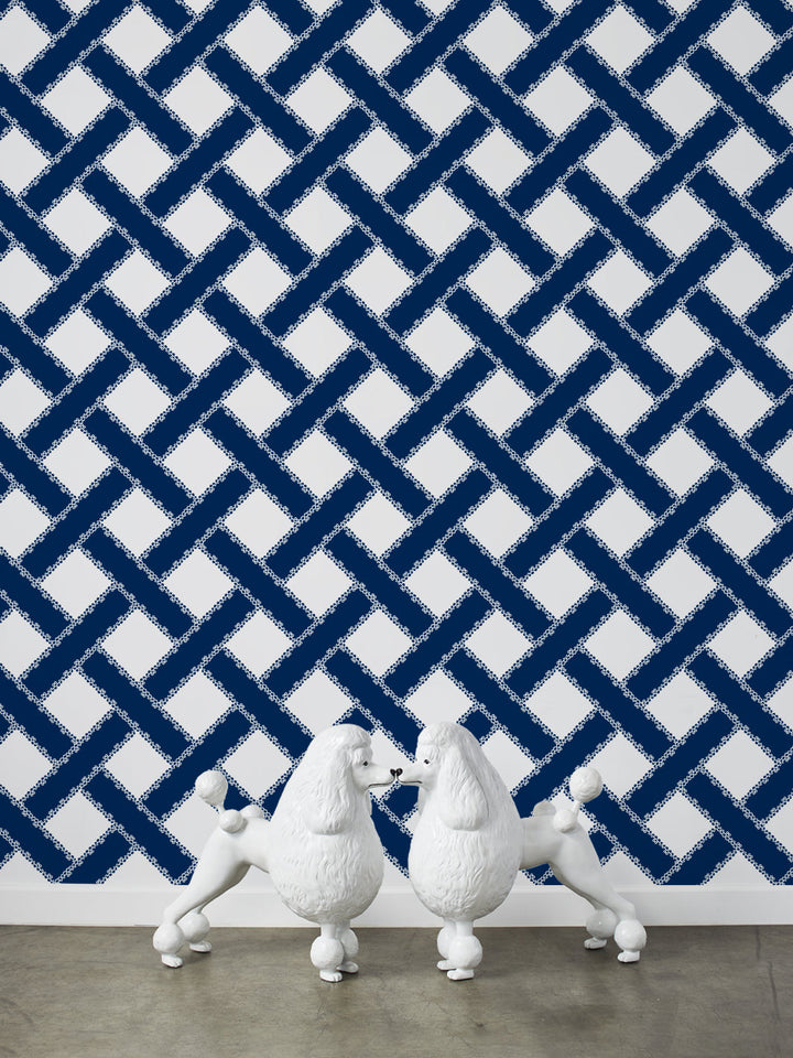 barbie-trellis-wallpaper-by-barbie-navy