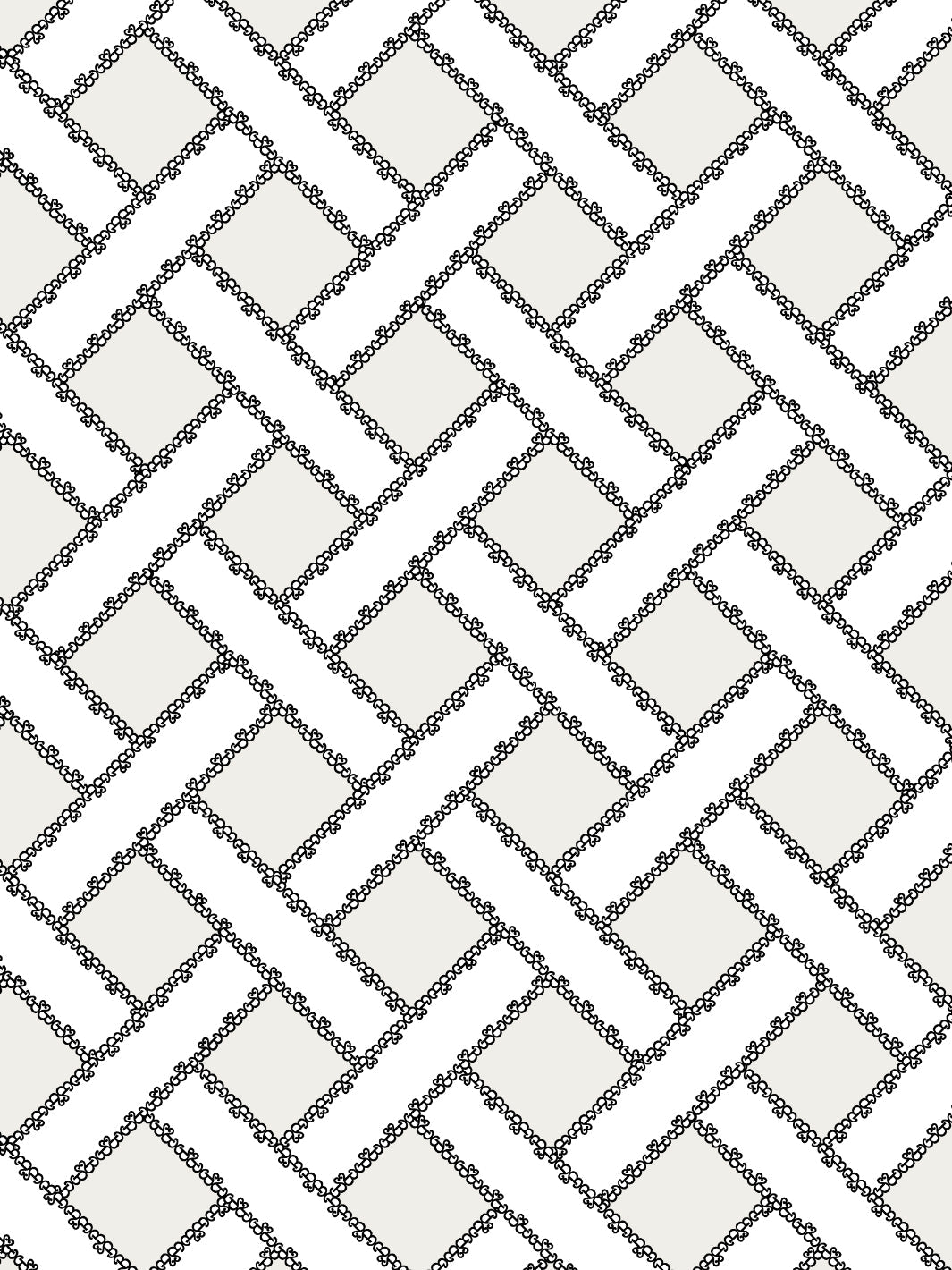 'Barbie™ Trellis' Wallpaper by Barbie™ - Parchment