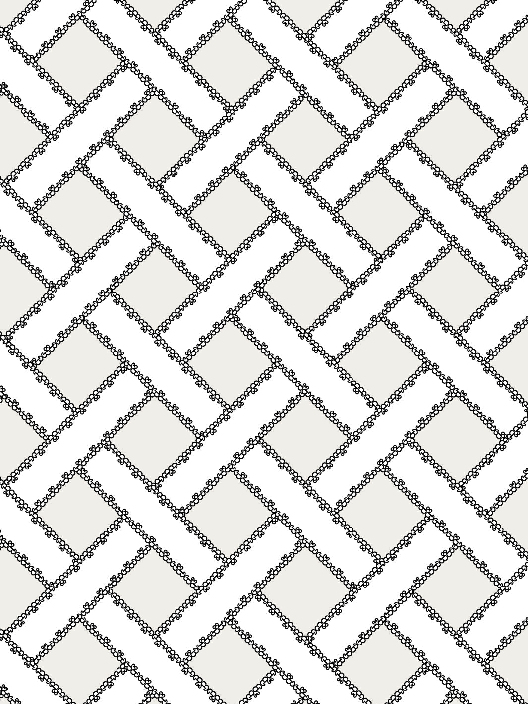 'Barbie™ Trellis' Wallpaper by Barbie™ - Parchment