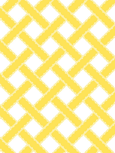 'Barbie™ Trellis' Wallpaper by Barbie™ - Yellow