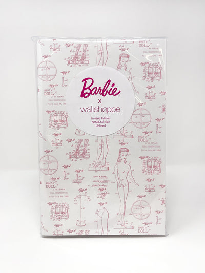barbie x wallshoppe notebook set