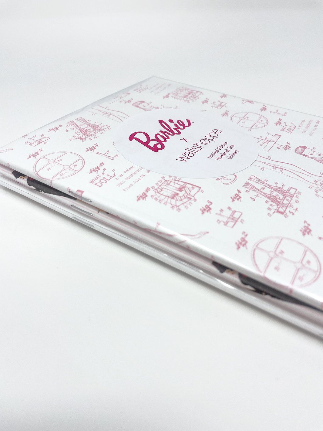 barbie x wallshoppe notebook set